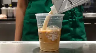 Iced Spanish latte Starbucks